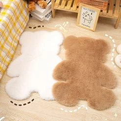 Juwas NEW ARRIVAL Bear Fluffy Floor Mat