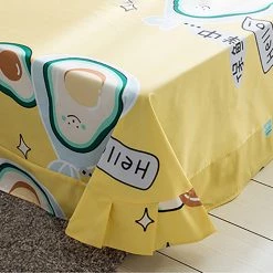 Juwas HOME&LIFESTYLE Kawaii Filled Cartoon Prints Bed And Pillow Covers