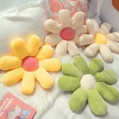 Juwas NEW ARRIVAL Daisy Flower Soft Plush Pillow Cushion