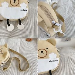 Juwas NEW ARRIVAL Cute Bear Mini Crossbody Bag
