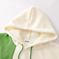 Juwas Dinosaur Love Heart Embroidery Hoodie CLOTHING