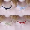 Juwas Kawaii Teardrop Pearl Choker Necklace