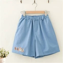 Juwas Cartoon Animal Print T-shirt Loose Shorts Set