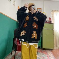 Juwas NEW ARRIVAL Bear Family Winter Jacket