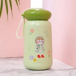 Juwas Cute Cartoon Print Water Bottle