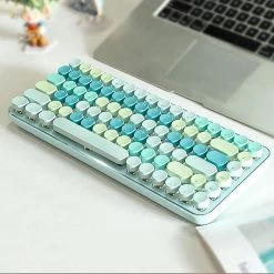 Juwas NEW ARRIVAL 2 Bluetooth Connection Wireless Mechanical Keyboard