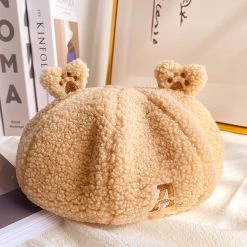 Juwas Cute Bear Ears Lamb Wool Beret NEW ARRIVAL
