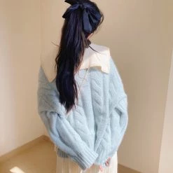 Juwas Pastel Blue Knitted Cardigan NEW ARRIVAL