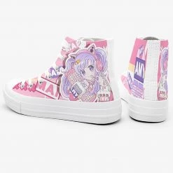Juwas Game Girl Print High Cut Canvas Sneaker NEW ARRIVAL 12 Juwas Game Girl Print High Cut Canvas Sneaker NEW ARRIVAL