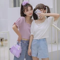 Juwas NEW ARRIVAL Princess Castle Embroidered Blouse Top