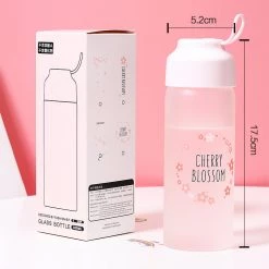 Juwas.com Online Store NEW ARRIVAL Kawaii Japanese Sakura Color Changing Water Bottle