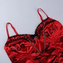 Juwas Gloomy Red Lac Doodle Intimates NEW ARRIVAL