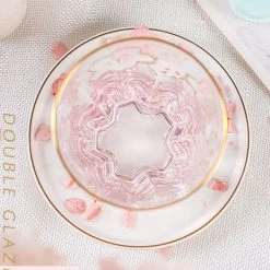 Juwas NEW ARRIVAL Cherry Blossom Glass Cup