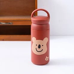 Juwas Cartoon Bear Print Thermos Bottle