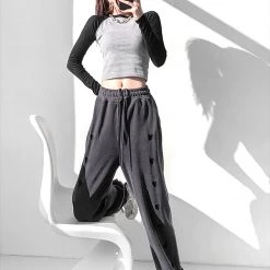 Juwas Chic Side Mini Hearts Jogger Sweatpants NEW ARRIVAL