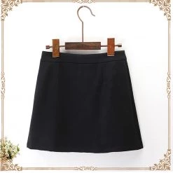 Juwas Japanese Lace Suspender Mini Skirt