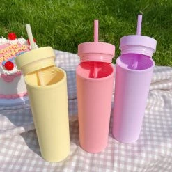 Juwas NEW ARRIVAL Pastel Macaroon Colored Water Tumbler Bottle