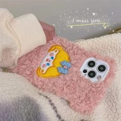 Juwas Cute Cartoon Princess Embroidery IPhone Case NEW ARRIVAL