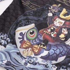 Juwas Japanese Vintage Style Kimono Outerwear Sun Protective