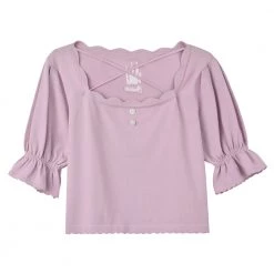 Juwas NEW ARRIVAL Princess Castle Embroidered Blouse Top