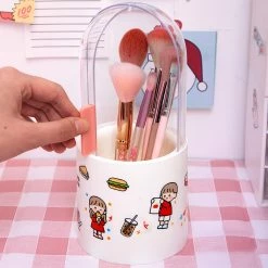 Juwas NEW ARRIVAL Kawaii Snack Girl Makeup Brush Holder- With Pearls