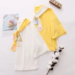 Juwas NEW ARRIVAL Japanese Shocked Corgi Graphic T-shirt