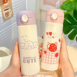 Juwas Cute Cartoon Print Thermos Bottle NEW ARRIVAL