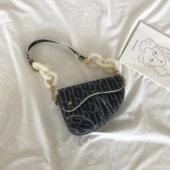 Juwas Chic Irregular Pearl Chain Handbag NEW ARRIVAL