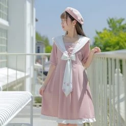 Juwas Baby Pink Sailor Girl Doll Dress NEW ARRIVAL
