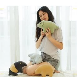 Juwas Kawaii Mini Triceratops Rhinoceros Polar Bear Plush Toys