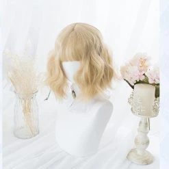 Juwas NEW ARRIVAL Kawaii Messy Wave Bob Cut Wig