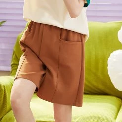 Juwas Pure Color High Waist Casual Shorts NEW ARRIVAL