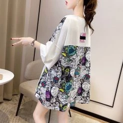 Juwas NEW ARRIVAL Cartoon Dinosaur Loose T-shirt 16 Juwas NEW ARRIVAL Cartoon Dinosaur Loose T-shirt