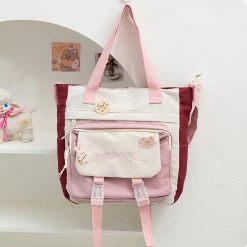 Juwas “Open My Love”Canvas Shoulder Bag