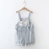 Juwas Bear Printed Short Overalls Jumper