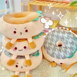Juwas NEW ARRIVAL Mood Burger Bun Seat Pillow Cushion