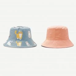 Juwas NEW ARRIVAL Cute Cats Theme Bucket Hat