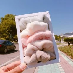 Juwas Princess Plaid Hair Scrunchies Collection Box ACCESSORIES