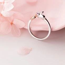 Juwas Fashion & Beauty Bunny Silver Open Ring