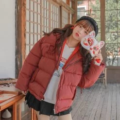 -Juwas NEW ARRIVAL Red N Blue Girls Embroidery Cotton Simple Coat 10 -Juwas NEW ARRIVAL Red N Blue Girls Embroidery Cotton Simple Coat