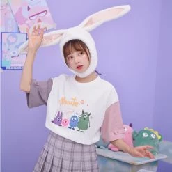 Juwas NEW ARRIVAL Clumsy Monsters Two-Tone Tees 13 Juwas NEW ARRIVAL Clumsy Monsters Two-Tone Tees