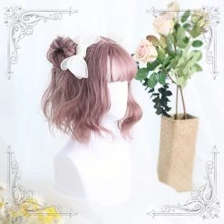 Juwas.com Online Store Harajuku Joan Rose Grey Air Bangs Wig