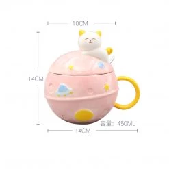 Juwas Kitty Planet Ceramic Mug NEW ARRIVAL