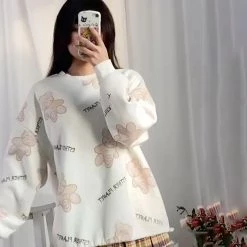 Juwas Cozy Teddy Bear Printed Loose Sweatshirt Coat NEW ARRIVAL 14 Juwas Cozy Teddy Bear Printed Loose Sweatshirt Coat NEW ARRIVAL