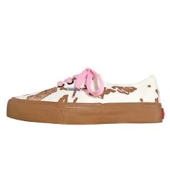 Juwas Shoes Happy Brown Dog Lace Canvas Sneakers