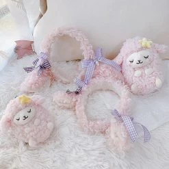 Juwas NEW ARRIVAL Kawaii Sheep Ears Mini Bow Headband