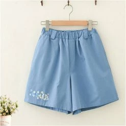 Juwas Cartoon Animal Print T-shirt Loose Shorts Set