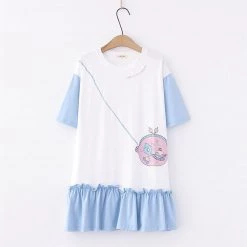 Juwas NEW ARRIVAL Fake Crossbody Bag Print Doll Dress