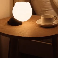 Juwas Adorable Round Cat Warm Night Light NEW ARRIVAL
