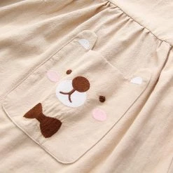 Juwas Academy Girl Bear Print Bow Dress